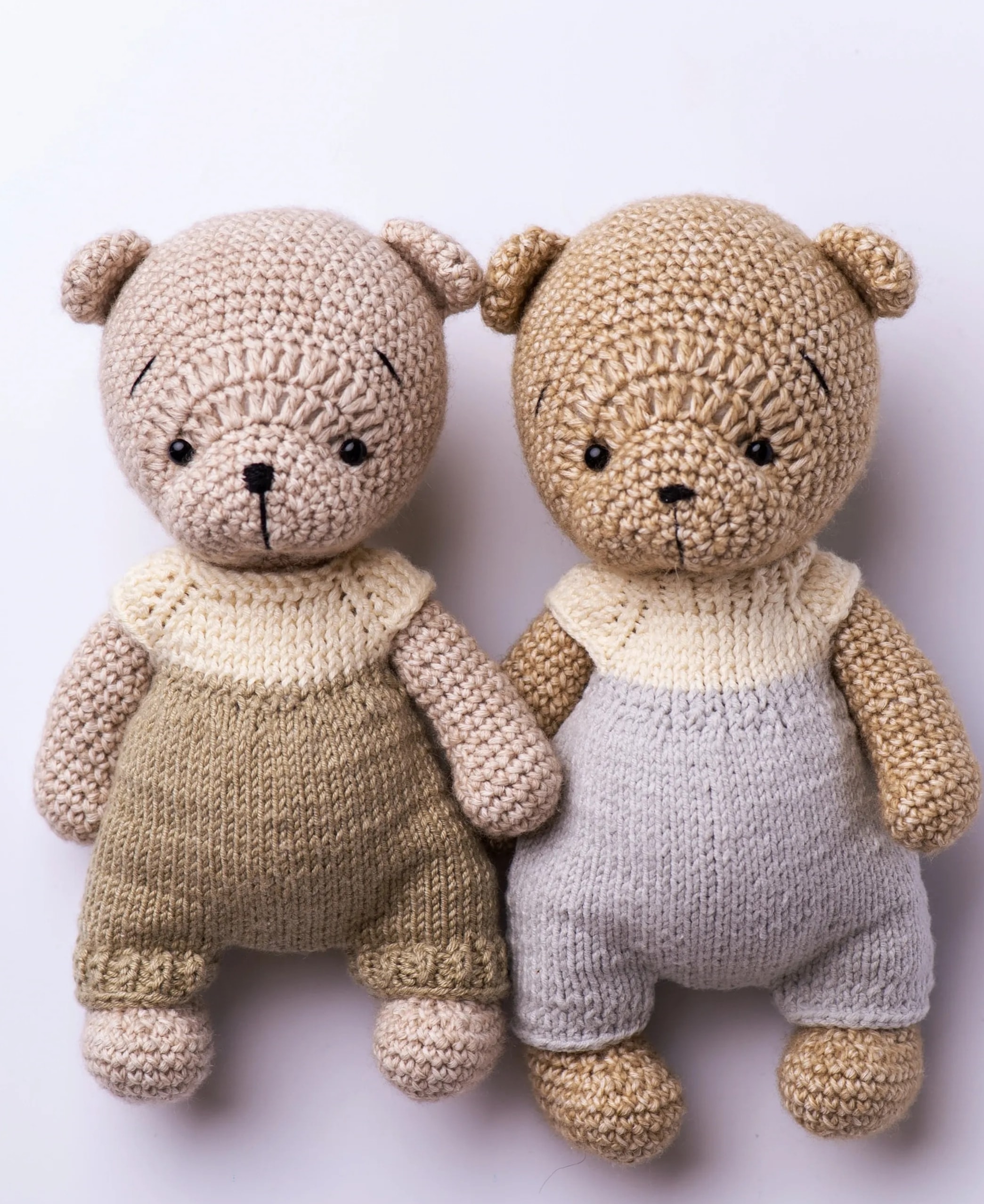 Handmade crocheted amigurumi bear